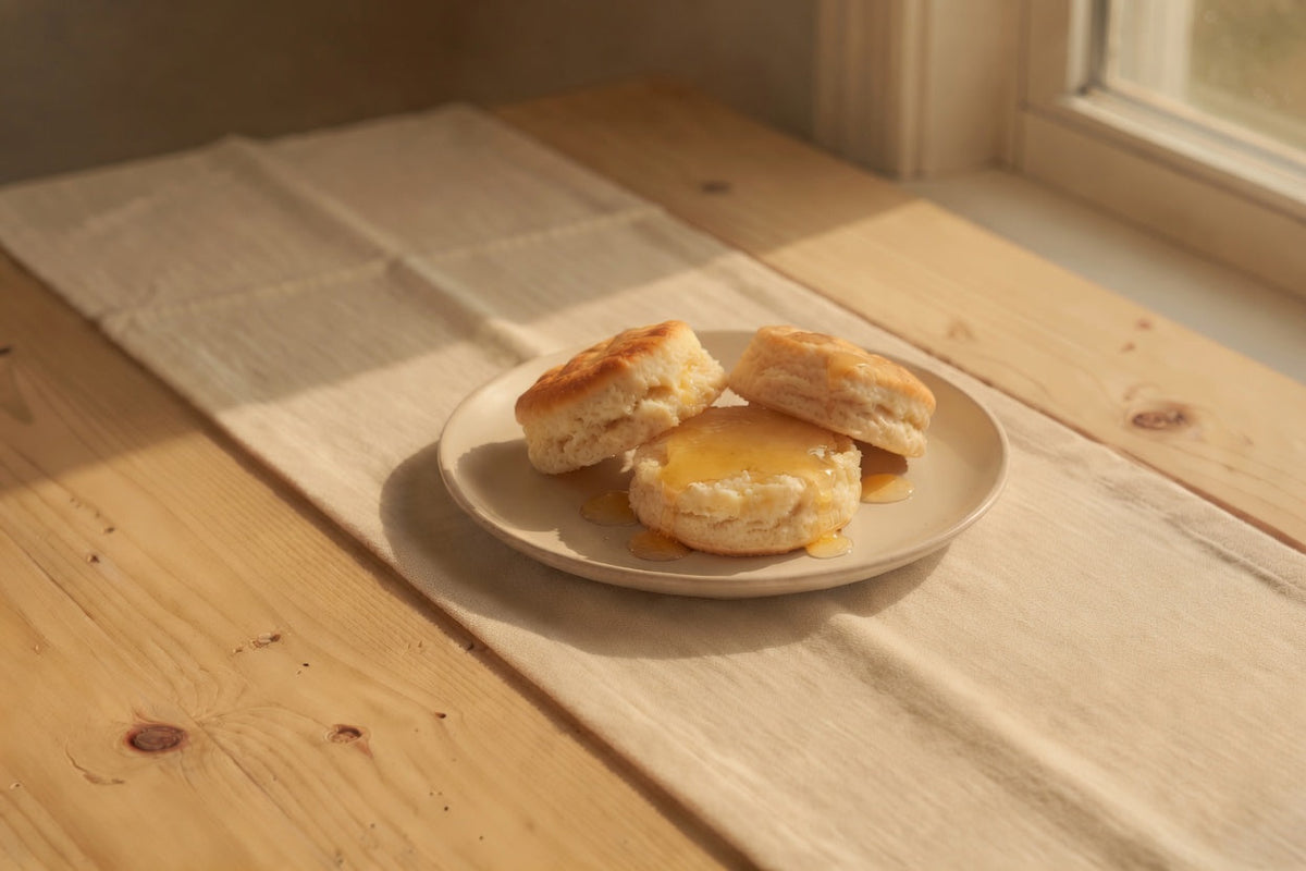 Light amber honey biscuits