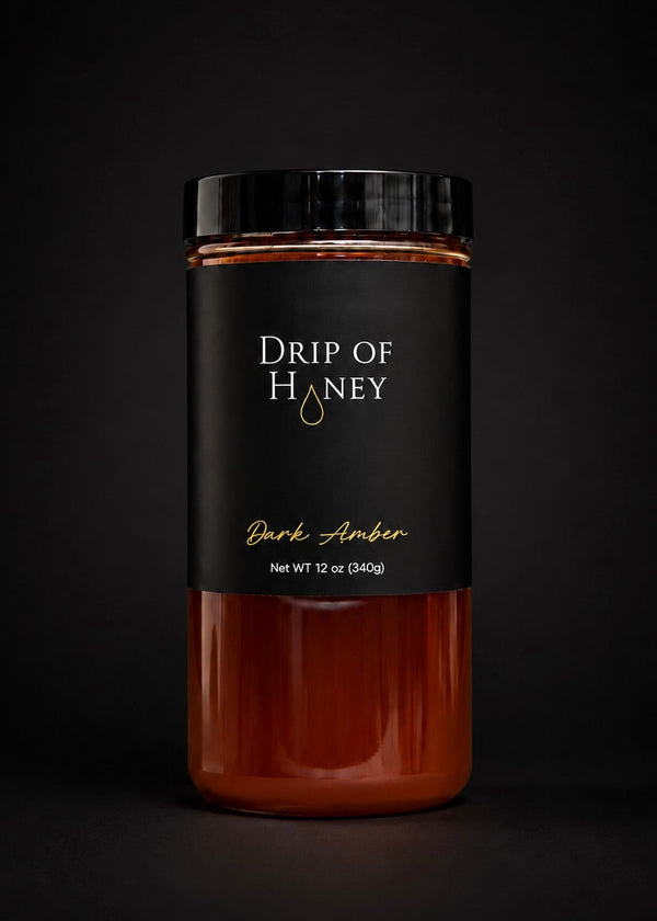 Drip of Honey Dark Amber jar, 12 oz