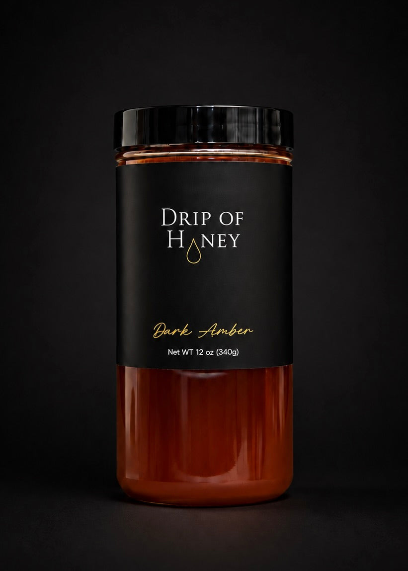 Drip of Honey Dark Amber jar, 12 oz