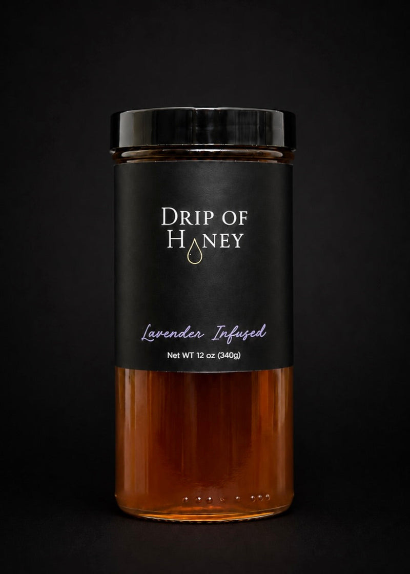 Drip of Honey Lavender Infused jar, 12 oz