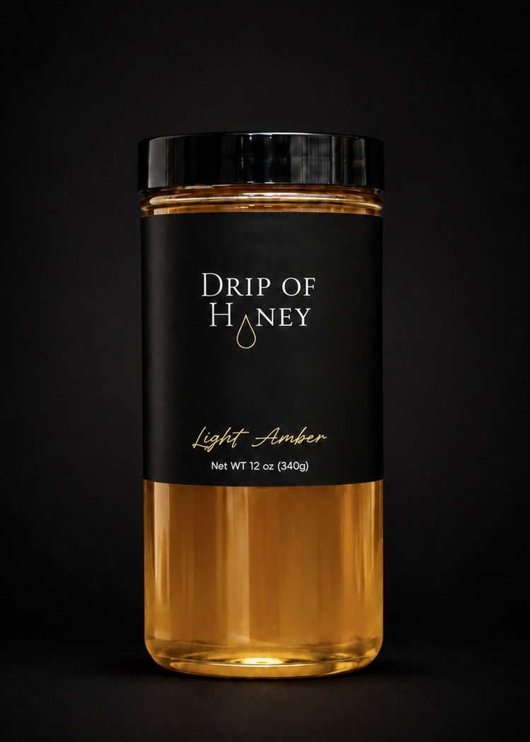 Drip of Honey Light Amber jar, 12 oz