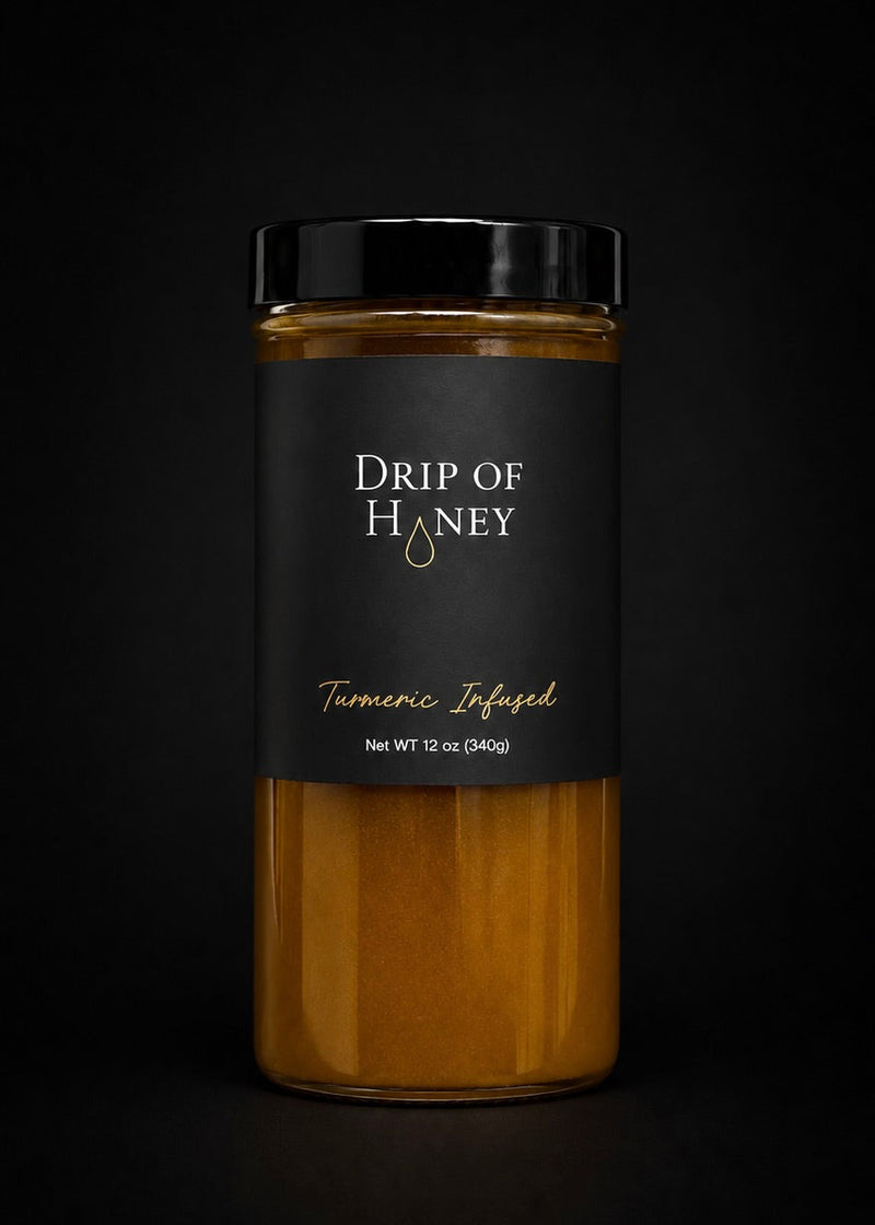 Drip of Honey Turmeric Infused jar, 12 oz